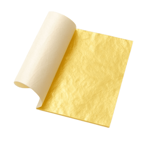 Foglia oro imitazione 14x14 cm per decorazioni e finto marmo