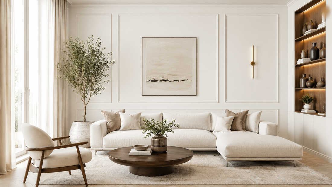 Parete di casa tinteggiata con il colore Calce Viva, bianco puro opaco