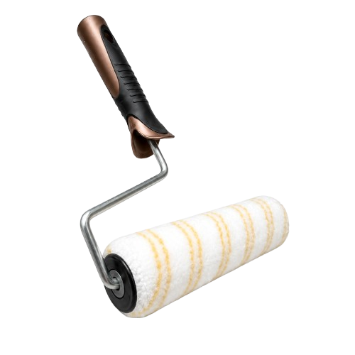 Rullo professionale in nylon a pelo medio con manico per imbiancare
