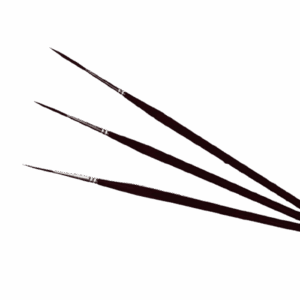 Set 3 pennelli artista fibra sintetica misura 1,2,3